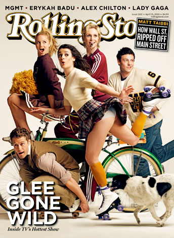 Glee takes cover on the latest issue of the Rolling Stone – featuring Dianna 